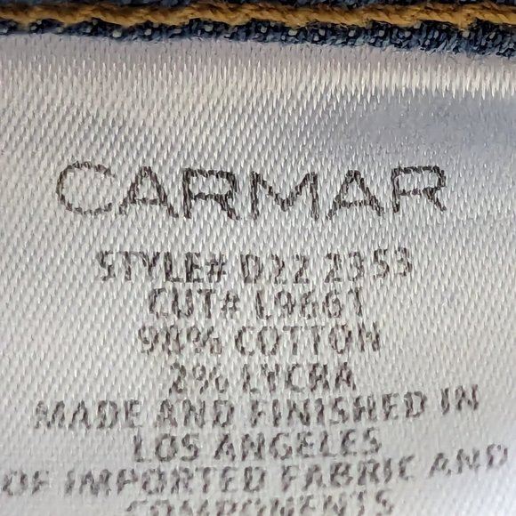 Carmar Zipper Front Alonso Skinny Stretch Jeans - Picture 15 of 16